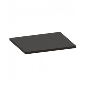 Top in acciaio gommato, L714 x P600 x H32 mm