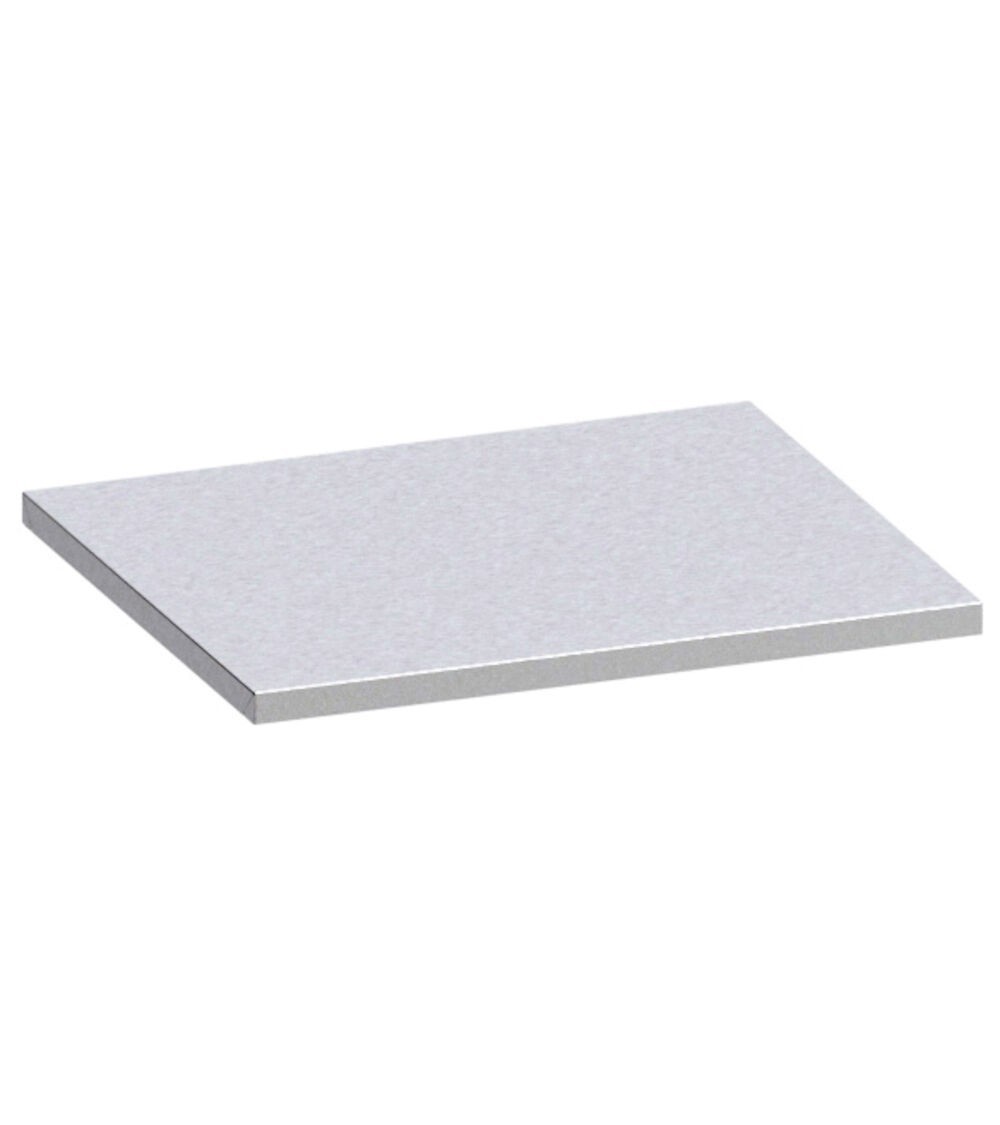 Satin Stainless Steel shelf, W714 x D600 x H31 mm