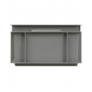 Contenitore Euro in polipropilene riciclato, L400 x P300 x H170mm, maniglie a conchiglia