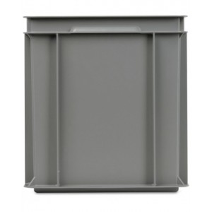 Contenitore Euro in polipropilene riciclato, L400 x P300 x H320mm, maniglie a conchiglia