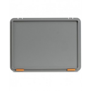 Coperchio con chiusura in polipropilene rigenerato, L400 x P300 x H30mm