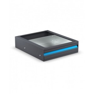 Cassetto a estrazione totale per banco da lavoro, H 100 mm, L510 x P611 x H142 mm