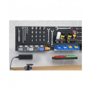 Coppia pannelli forati per banco da lavoro, L950 x P40 x H456 mm