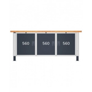 Banco da lavoro Work Master BR, 200cm