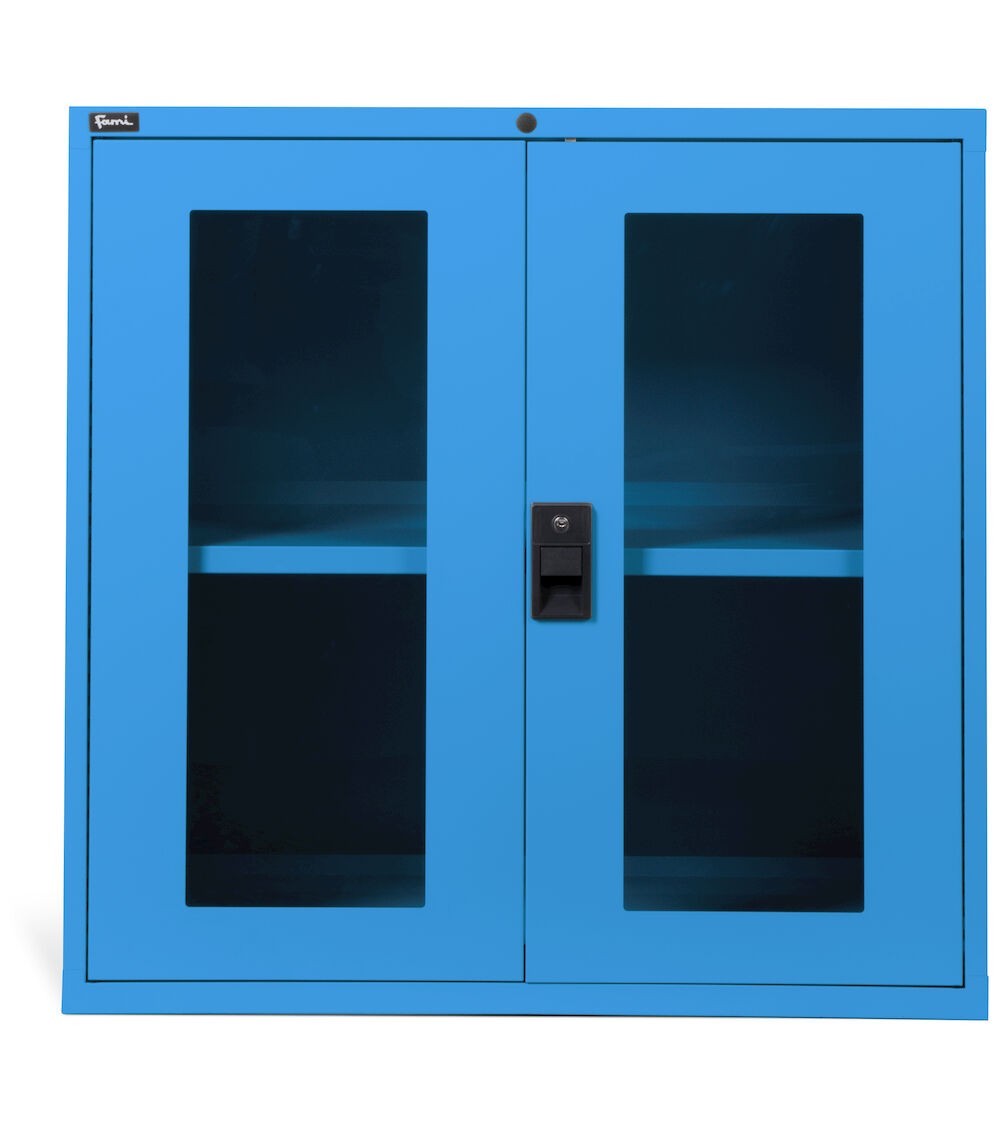 Armadio basso, 2 ante in policarbonato, L1020 x P726 x H1000 mm