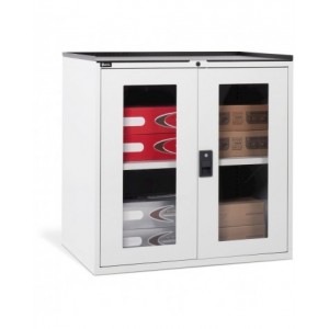 Armadio basso, 2 ante in policarbonato, L1020 x P726 x H1000 mm