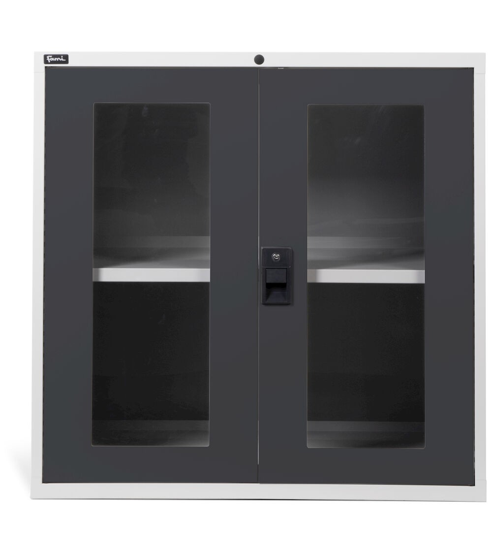 Armadio basso, 2 ante in policarbonato, L1020 x P726 x H1000 mm