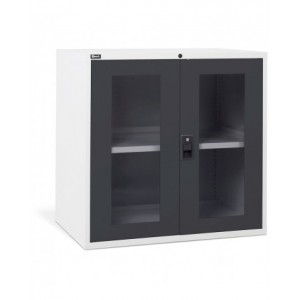 Armadio basso, 2 ante in policarbonato, L1020 x P726 x H1000 mm