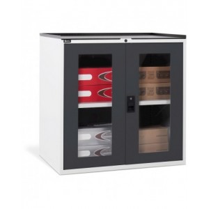 Armadio basso, 2 ante in policarbonato, L1020 x P726 x H1000 mm