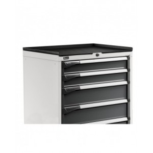 Top a 3 bordi rivestito in PVC, L1429 x P729 x H23 mm