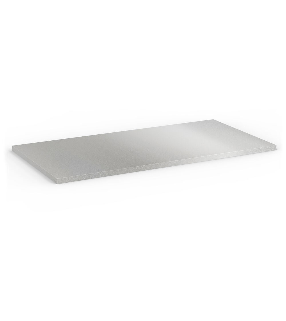 Top in acciaio inox, L1428 x P726 x H23 mm