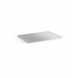 Top in acciaio inox, L1020 x P726 x H23 mm
