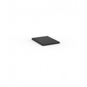 Top in acciaio gommato, L408 x P573 x H23 mm