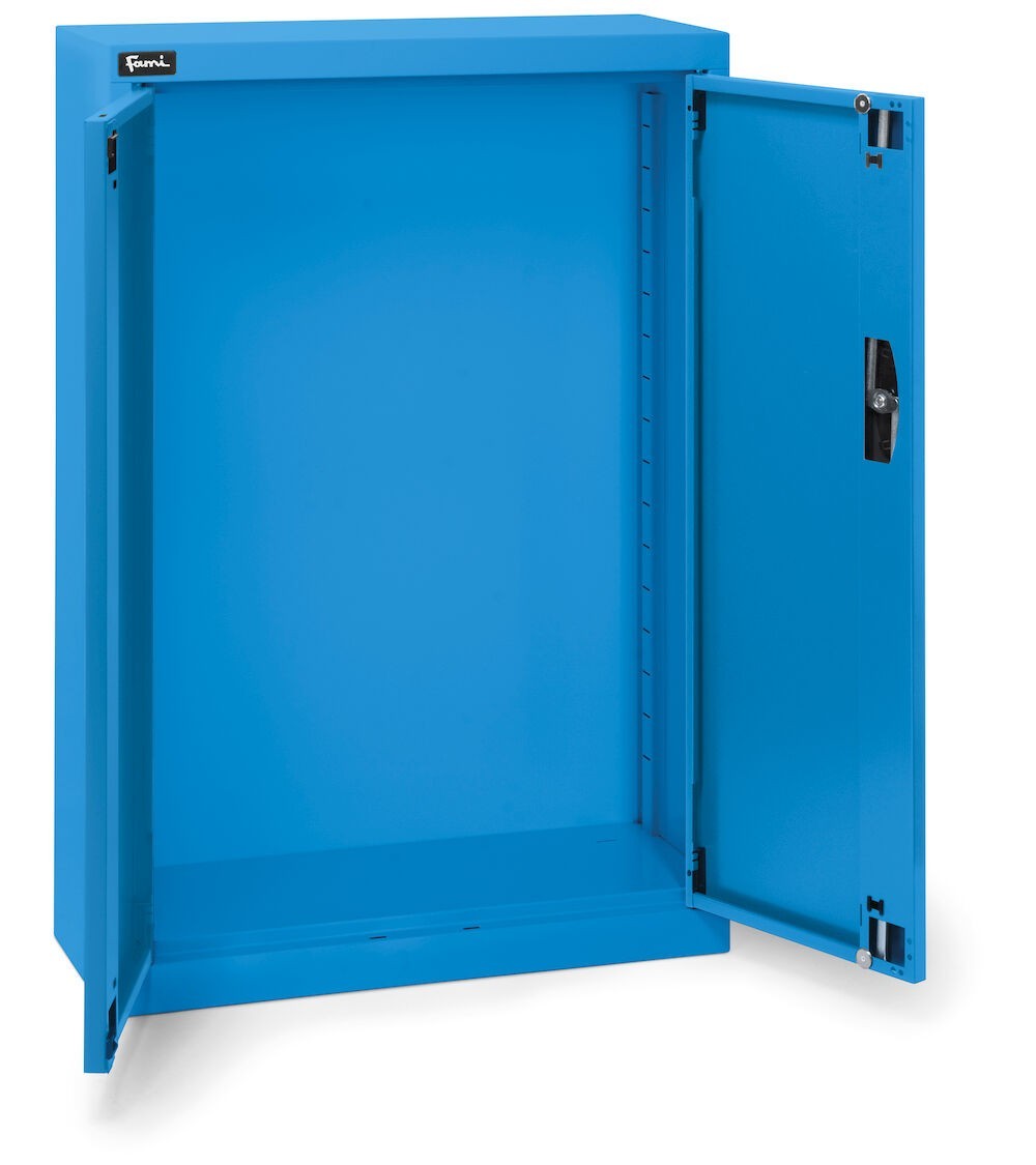 Armadio portacontenitori vuoto a battente per Picking Box Air, L700 x P267 x H1001 mm, blu
