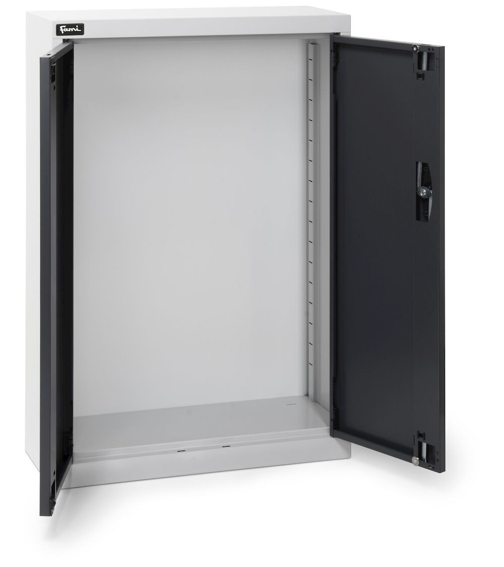 Armadio portacontenitori vuoto a battente per Picking Box Air, L700 x P267 x H1001 mm, grigio chiaro e antracite