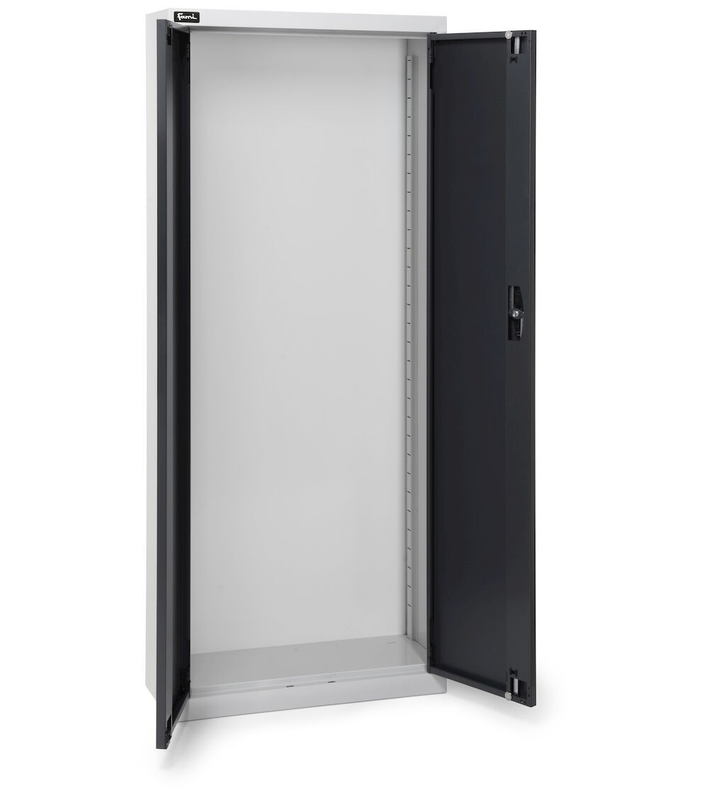 Armadio portacontenitori vuoto a battente per Picking Box Air, L700 x P267 x H1651 mm, grigio chiaro e antracite