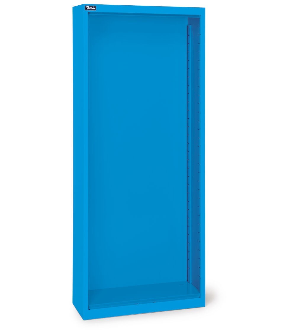 Armadio portacontenitori vuoto e senza porte per contenitori Picking Box Air, L700 x P267 x H1651 mm, blu