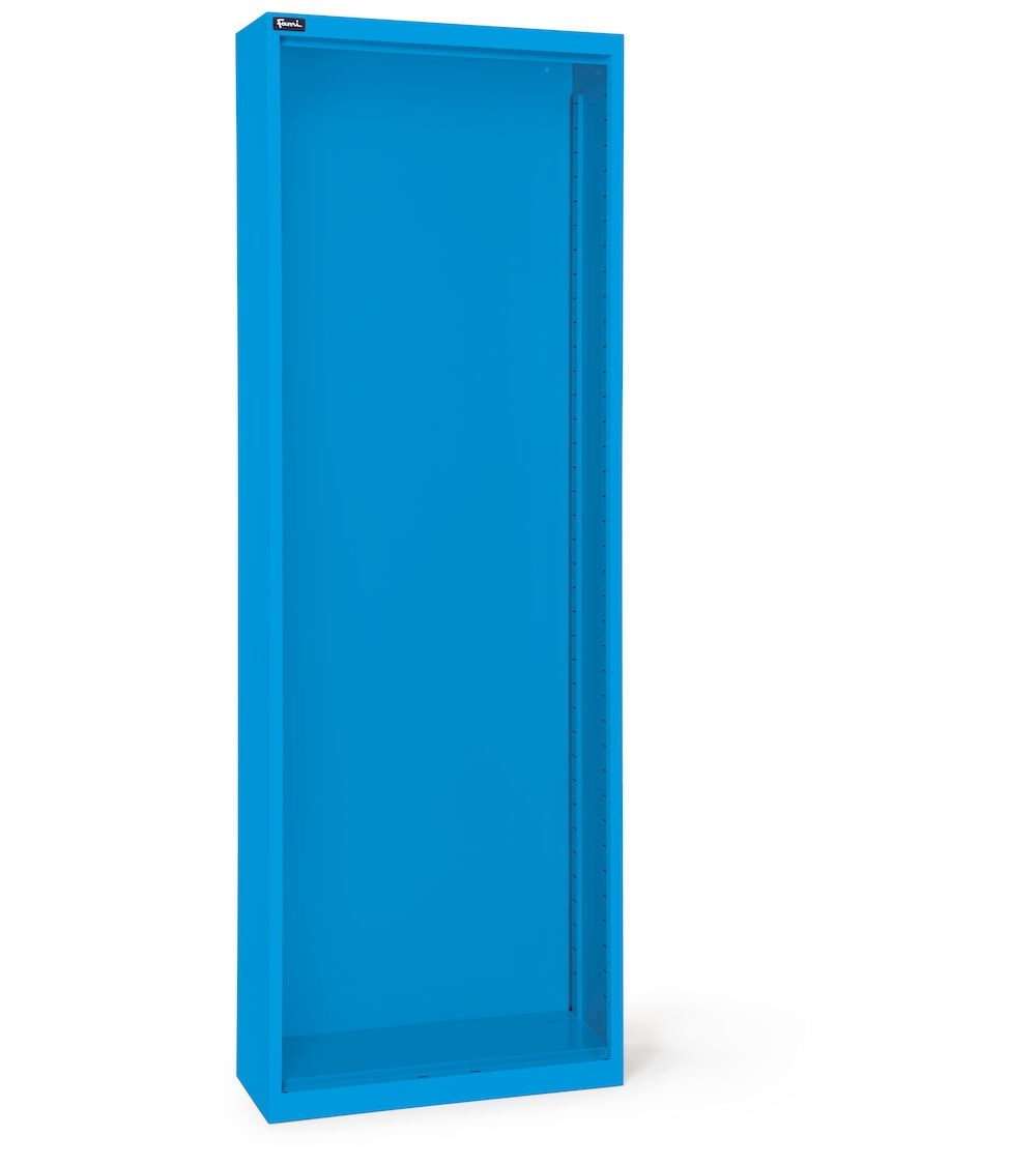 Armadio portacontenitori vuoto e senza porte per contenitori Picking Box Air, L700 x P267 x H1996 mm, blu