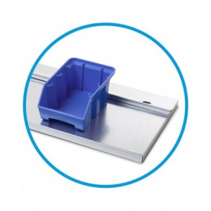 Fermo per contenitori mis. 1, L671 x P31 x H11 mm