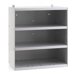 Scaffale vuoto a 4 piani per contenitori RK Box Air, L496 x P304 x H546 mm