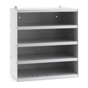 Scaffale vuoto a 5 piani per contenitori RK Box , L496 x P304 x H546 mm