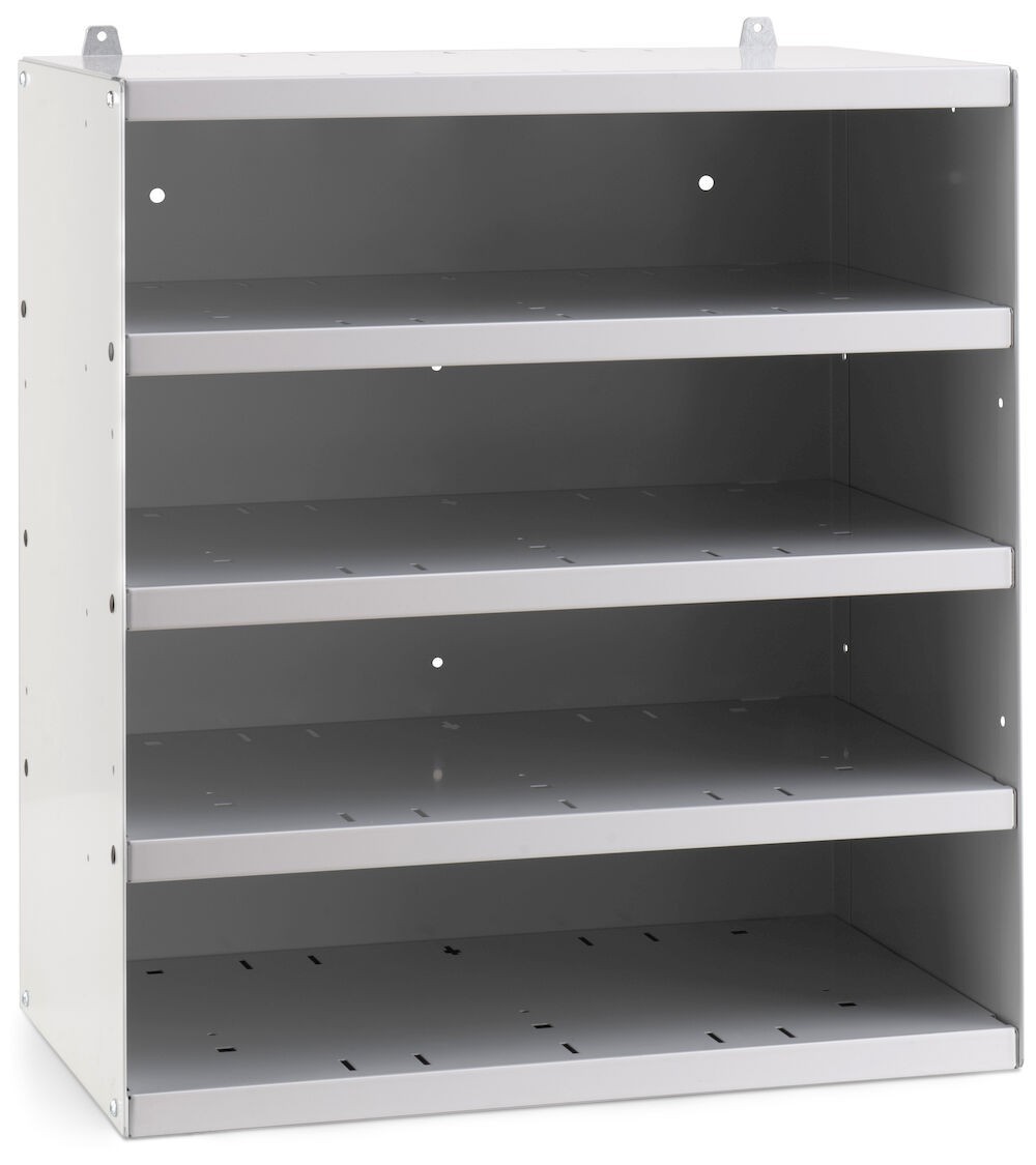 Scaffale vuoto a 5 piani per contenitori RK Box , L496 x P304 x H546 mm