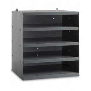 Scaffale vuoto a 5 piani per cassette RK Box Classic, L496 x P404 x H546 mm