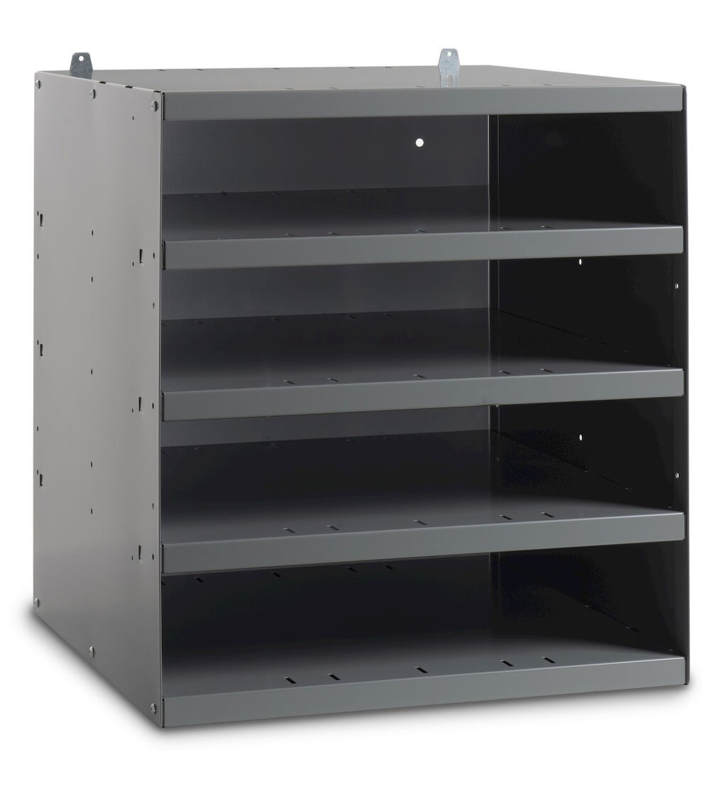 Scaffale vuoto a 5 piani per cassette RK Box Classic, L496 x P504 x H546 mm