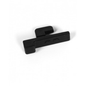 Gancio a scorrimento in polipropilene conduttivo per coperchio Euro Box, L44 x P9 x H24 mm