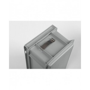 Porta etichette per cassetta Euro Box, L84 x P13 x H20 mm