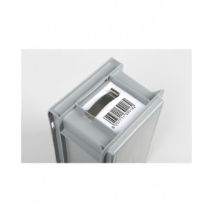 Porta etichette per cassetta Euro Box, L84 x P13 x H20 mm