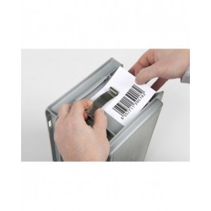 Porta etichette per cassetta Euro Box, L84 x P13 x H20 mm
