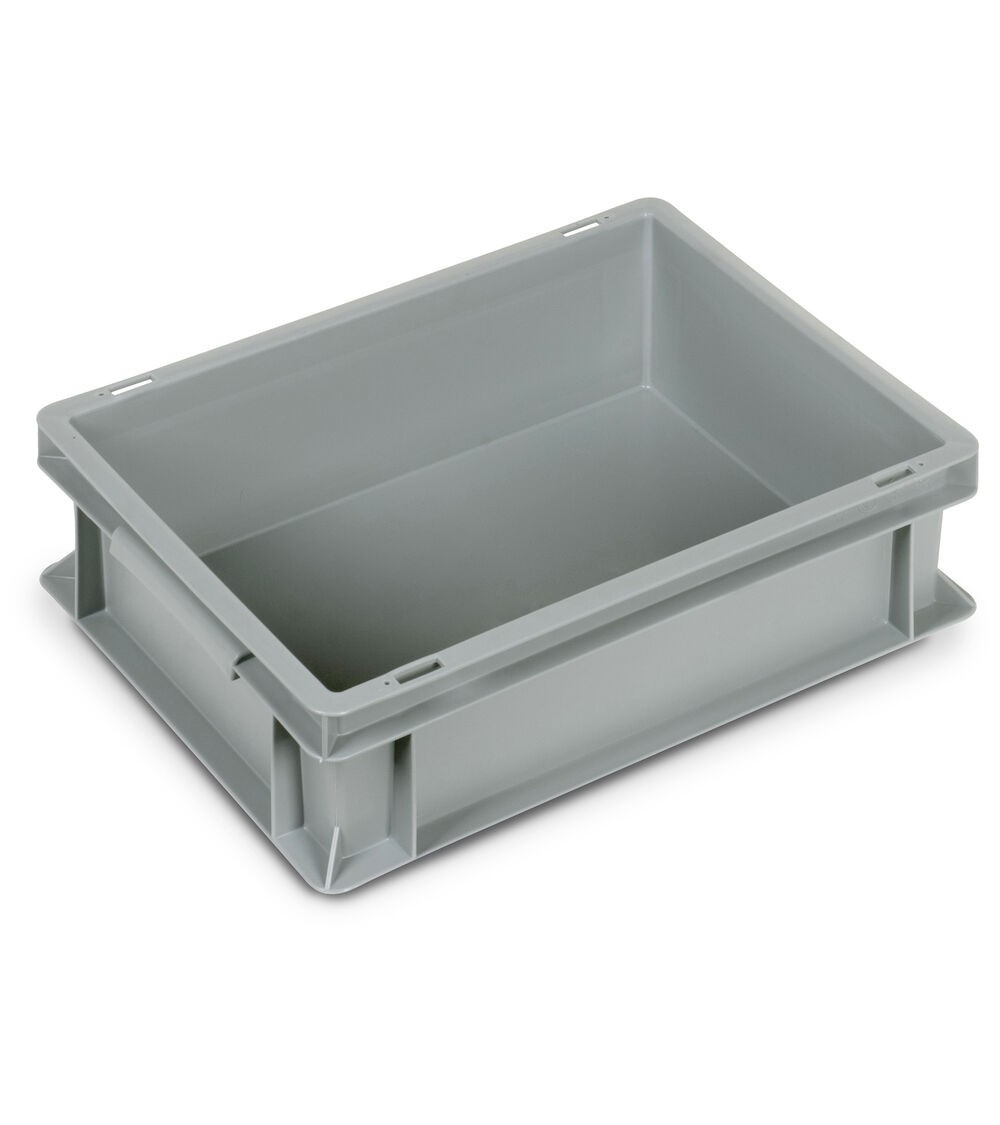 Contenitore Euro Box, L400 x P300 x H120 mm, maniglie a conchiglia