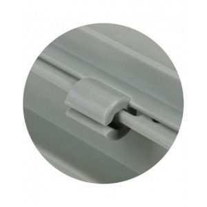 Coperchio a cerniera in polipropilene per cassetta Euro Box, L400 x P300 x H22 mm