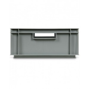 Contenitore Euro Box, L600 x P400 x H170 mm, fondo rinforzato, maniglie aperte