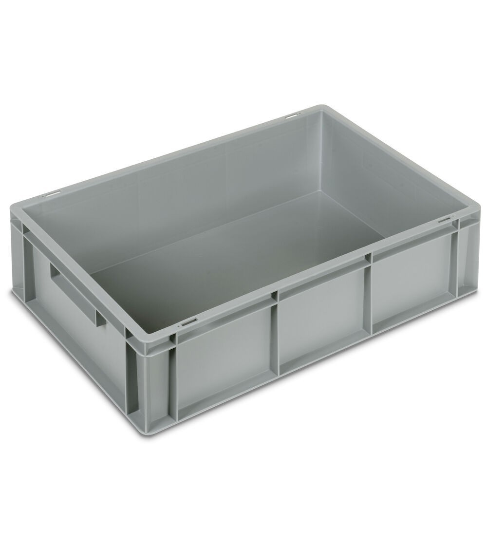 Contenitore Euro Box, L600 x P400 x H170 mm, maniglie chiuse