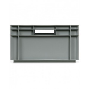 Contenitore Euro Box, L600 x P400 x H215 mm, fondo rinforzato, maniglie aperte