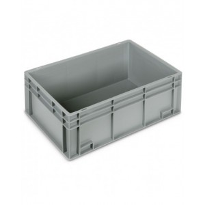 Contenitore Euro Box, L600 x P400 x H236 mm, maniglie chiuse