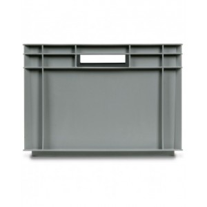 Contenitore Euro Box, L600 x P400 x H280 mm, fondo rinforzato, maniglie aperte