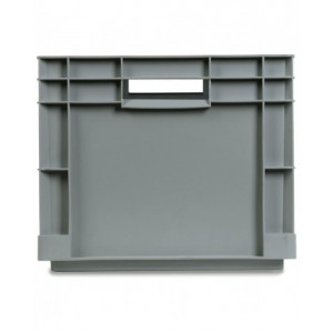 Contenitore Euro Box, L600 x P400 x H320 mm, fondo rinforzato, maniglie aperte