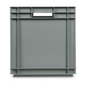 Contenitore Euro Box, L600 x P400 x H418 mm, fondo rinforzato, maniglie aperte