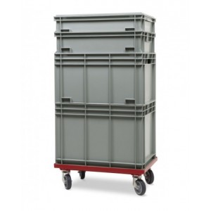 Carrello per contenitori Euro Box L600 x P400 mm