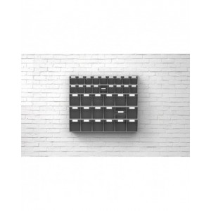 Cassettiera porta minuteria Visual Box, 3 cassetti, L600 x P210 x H242 mm