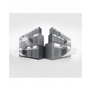 Cassettiera porta minuteria Visual Box, 4 cassetti, L600 x P178 x H206 mm