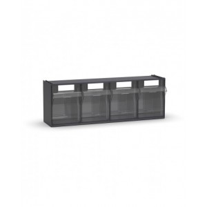 Cassettiera porta minuteria Visual Box, 4 cassetti, L600 x P178 x H206 mm