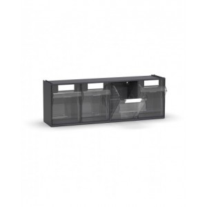 Cassettiera porta minuteria Visual Box, 4 cassetti, L600 x P178 x H206 mm