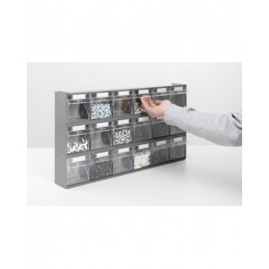 Cassettiera porta minuteria Visual Box, 5 cassetti, L600 x P140 x H168 mm