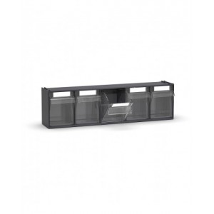 Cassettiera porta minuteria Visual Box, 5 cassetti, L600 x P140 x H168 mm