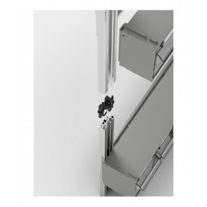 Telaio modulare e sovrapponibile per cassettiere Visual Box, L602 x P22 x H500 mm