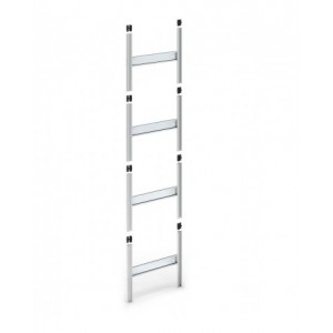 Telaio modulare e sovrapponibile per cassettiere Visual Box, L602 x P22 x H500 mm